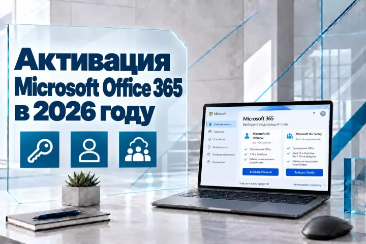 Активация Microsoft Office 365 в 2026 году — как подключить Personal и Family
