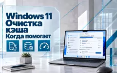 Как очистить кэш Windows 11 — временные файлы, DNS, Microsoft Store и другие данные