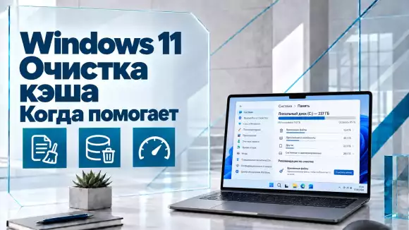 Как очистить кэш Windows 11 — временные файлы, DNS, Microsoft Store и другие данные