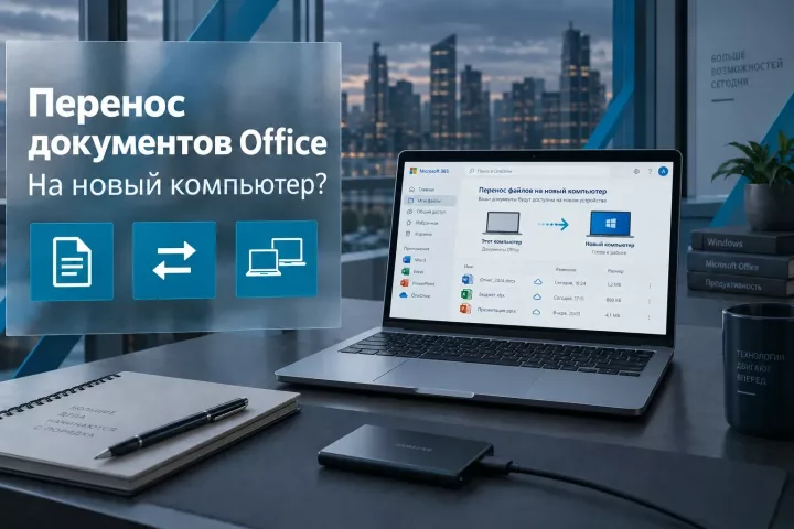 Как перенести документы Office на новый компьютер с помощью Microsoft 365