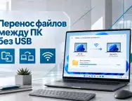Как перенести файлы с одного компьютера Windows 11 на другой без USB-накопителя