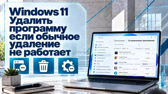 Как полностью удалить программу в Windows 11, если обычное удаление не работает