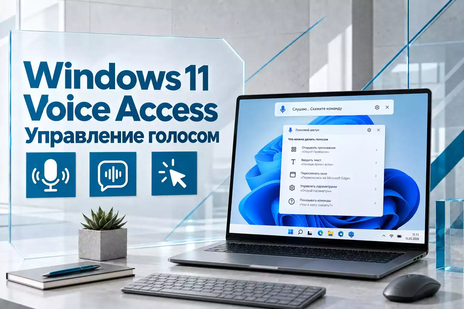Как управлять Windows 11 голосом с помощью Voice Access