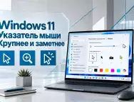 Как сделать указатель мыши в Windows 11 крупнее и заметнее