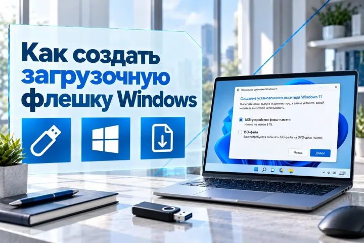 Как создать загрузочную флешку Windows для установки ОС