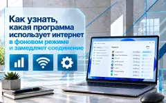 Как узнать, какая программа использует интернет в Windows 11 и замедляет соединение