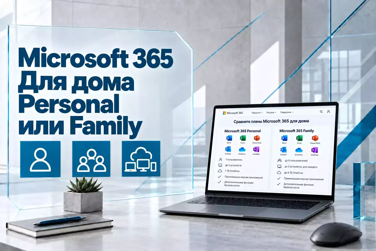 Microsoft 365 Personal или Family — какую подписку выбрать для дома