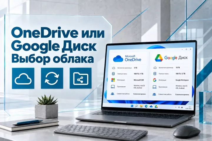 Microsoft OneDrive или Google Диск: какое облачное хранилище выбрать для файлов