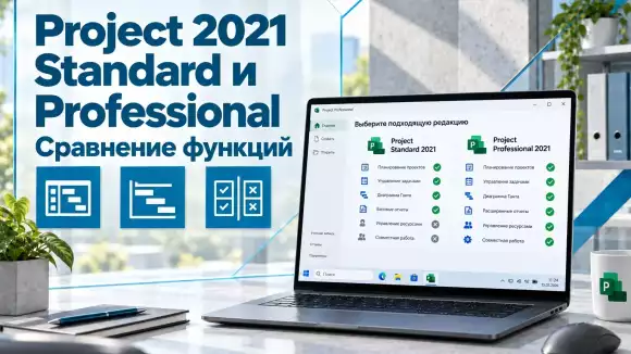 Microsoft Project Standard 2021 или Professional 2021: что выбрать