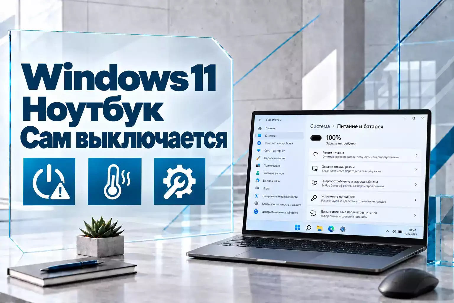 Ноутбук выключается сам по себе в Windows 11 — причины и способы устранения