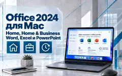 Microsoft Office 2024 для Mac — Home, Home & Business, Word, Excel и PowerPoint