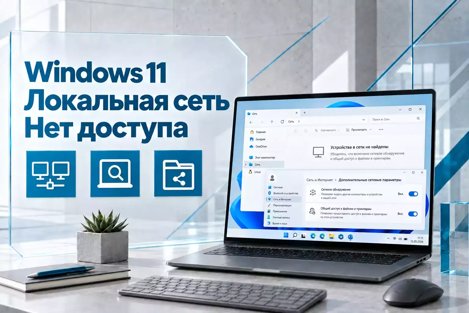 Почему Windows 11 не находит другой ПК в локальной сети и как восстановить доступ