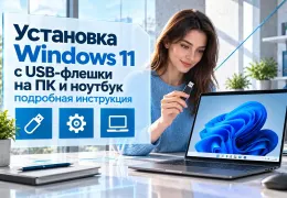 Установка Windows 11 с USB-флешки на ПК и ноутбук — подробная инструкция