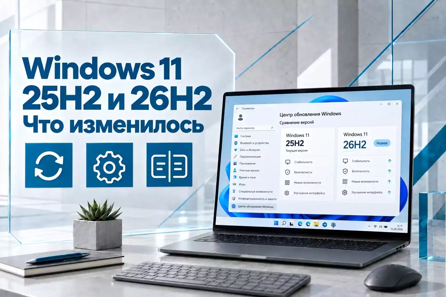Windows 11 25H2 и 26H2 — что изменилось в новой версии системы