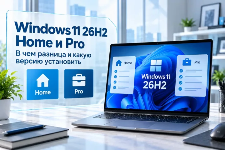 Windows 11 26H2 Home и Pro — в чем разница и какую версию установить