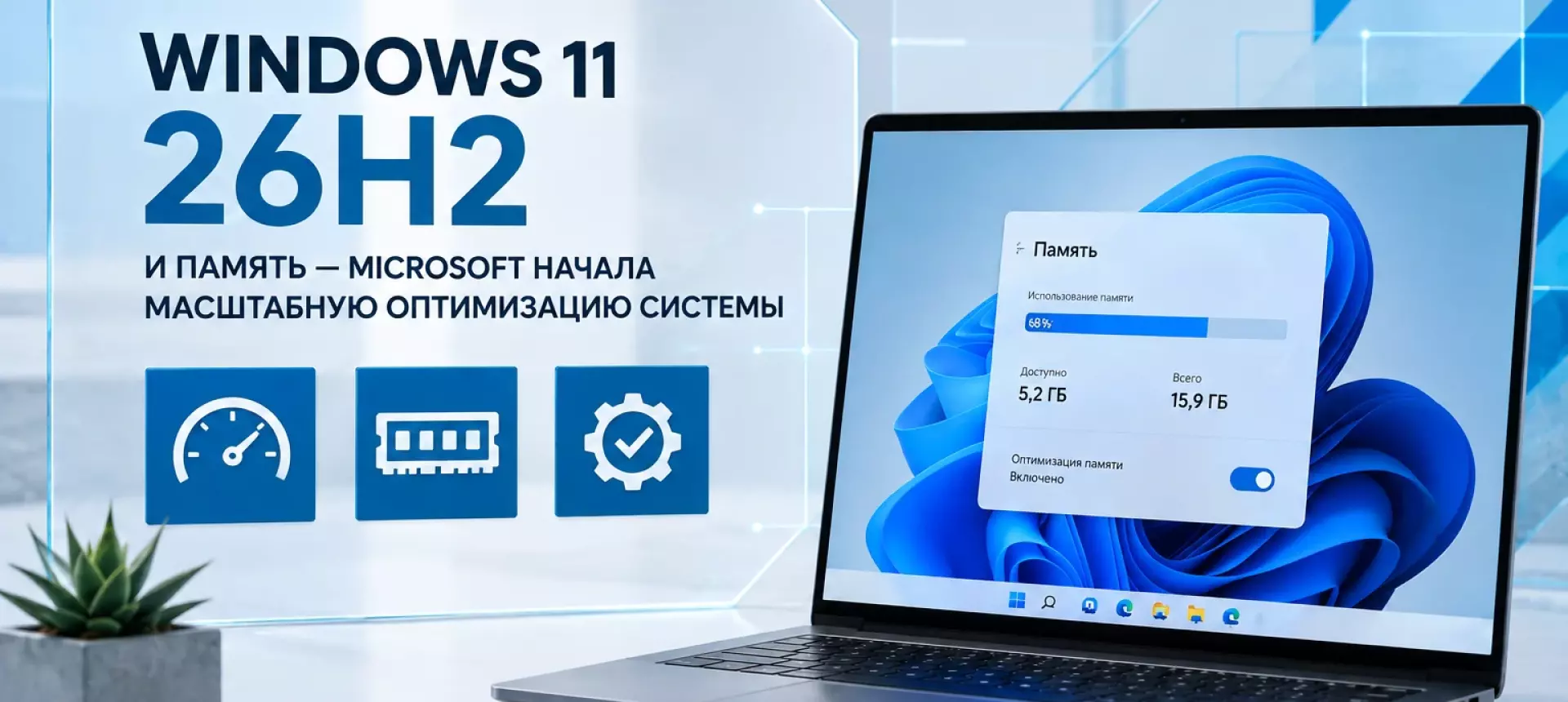 Windows 11 26H2 и память — Microsoft начала масштабную оптимизацию системы