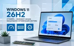 Windows 11 26H2 и память — Microsoft начала масштабную оптимизацию системы