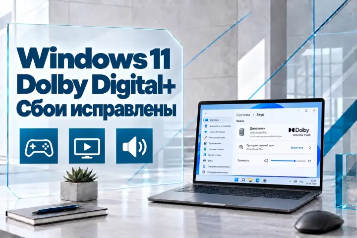 В Windows 11 исправили сбои игр и программ при декодировании Dolby Digital