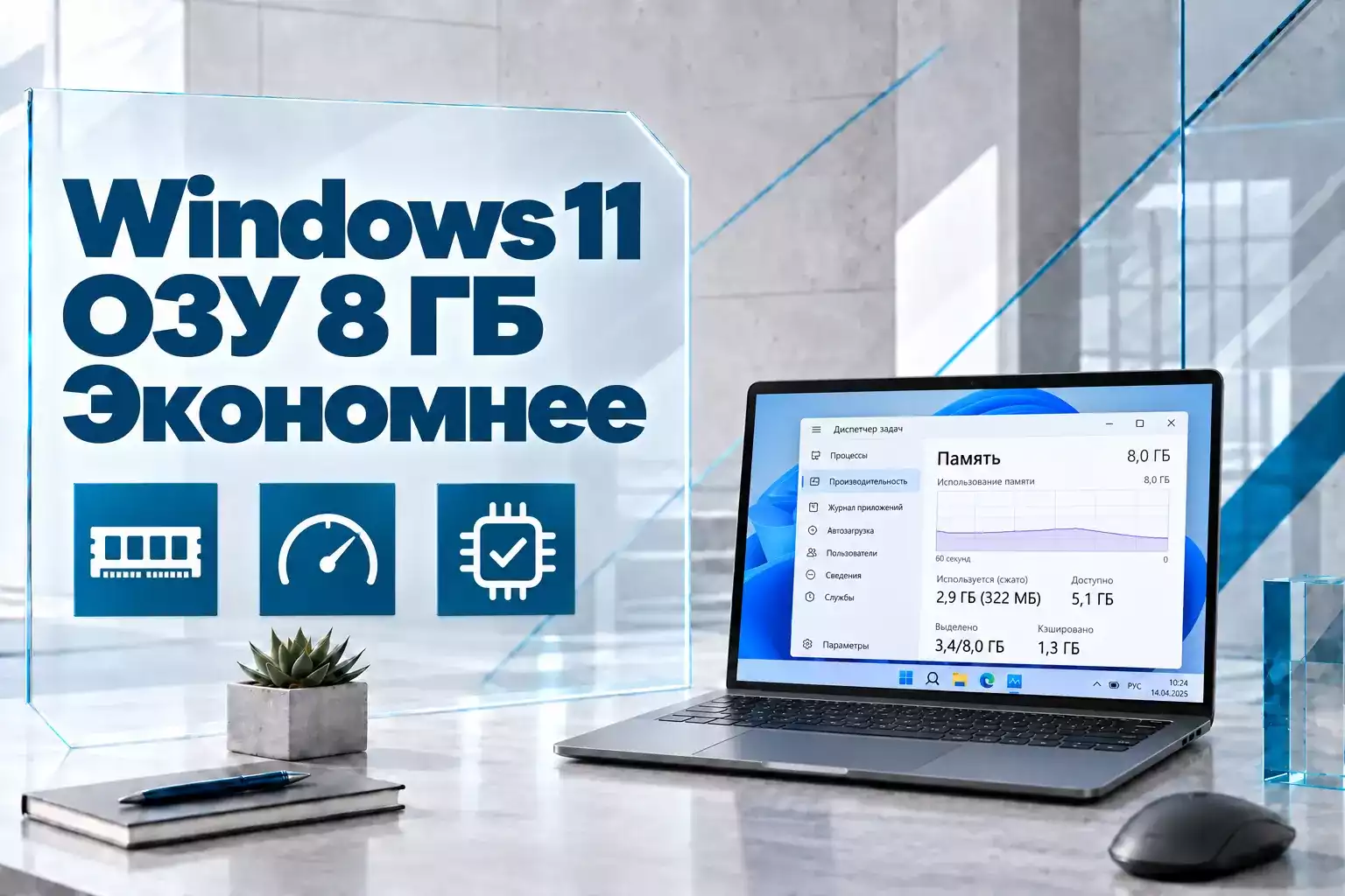 Windows 11 стала экономнее расходовать ОЗУ — что это дает компьютерам с 8 ГБ памяти