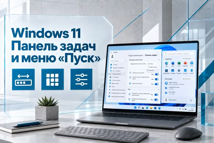 Windows 11 стала удобнее: новое расположение панели задач и настройка меню «Пуск»
