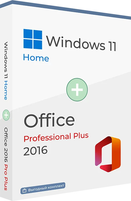 Windows 10 Home + Office 2016 Pro Plus